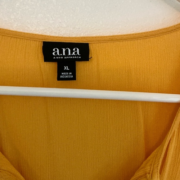 Yellow Ruffle Front Top - Picture 3 of 3